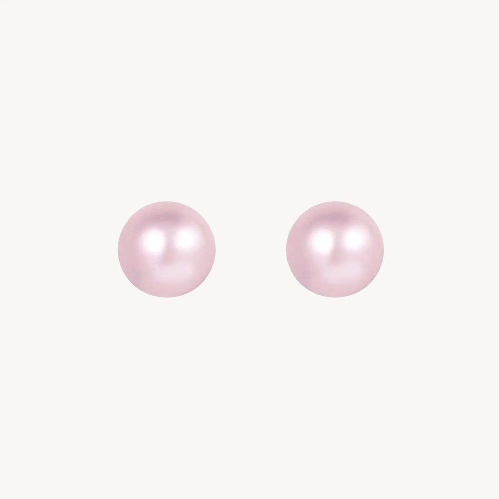 Kirkland	925 Sterling Silver AAA Freshwater 8.5-9mm Purple Pearl Studs