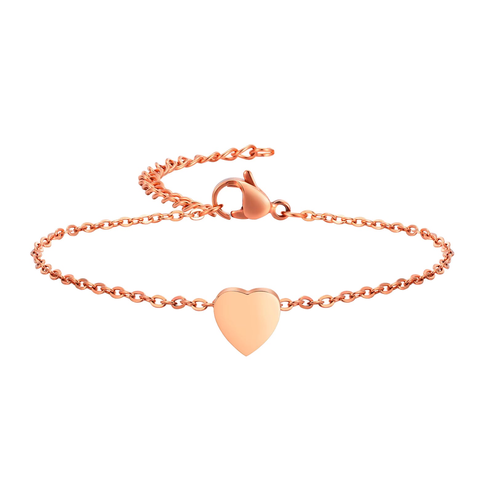 Indie Heart Bracelet | Waterproof 18K Rose Gold