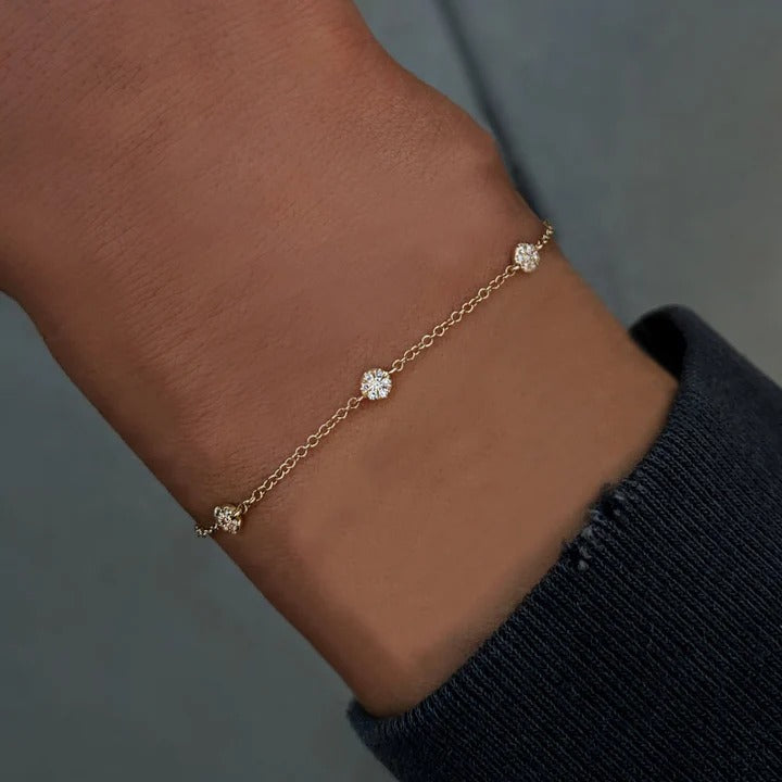 Provo Three Crystals Bracelet