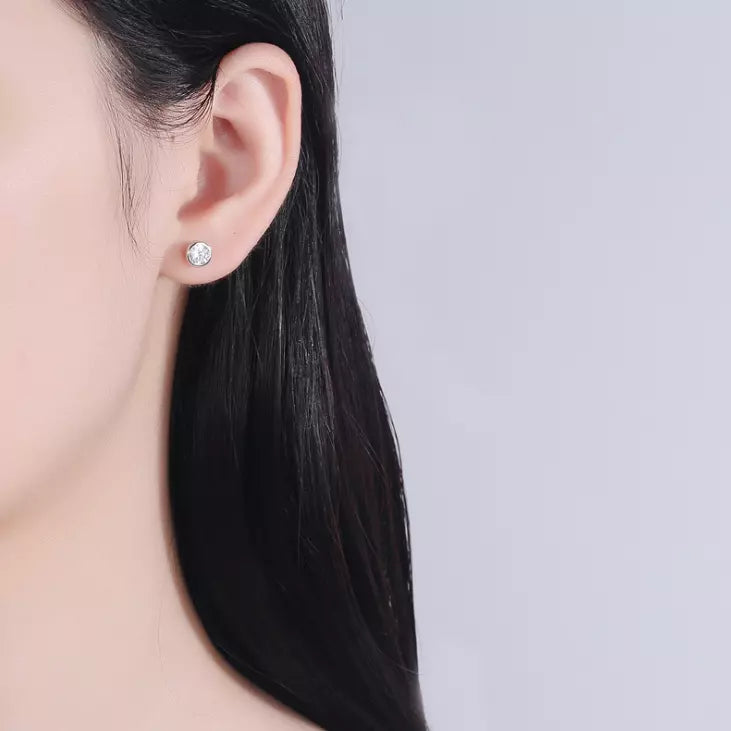 Diego Crystal Flatback Stud- Single Earring