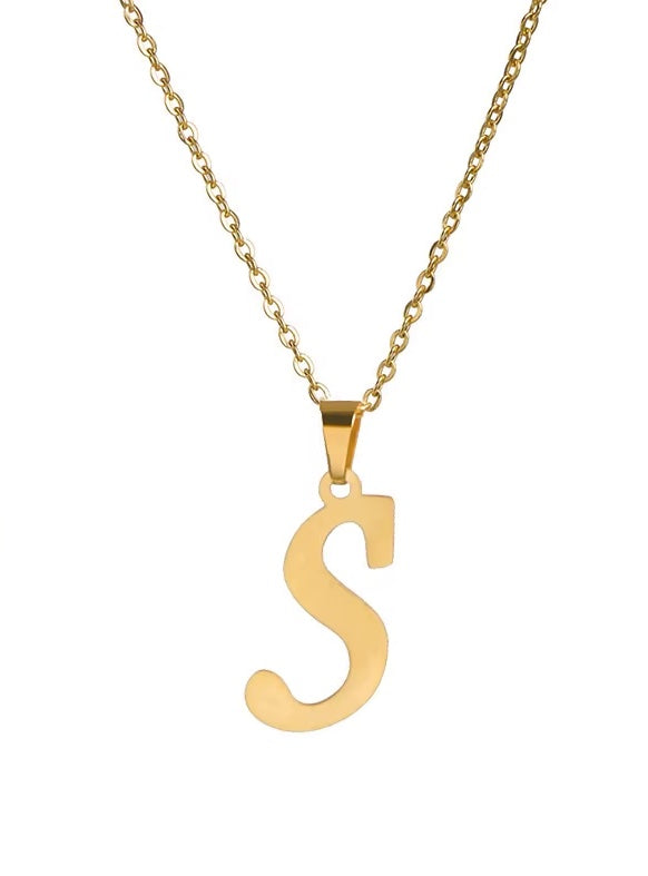 Jessie Initial Letter Necklace