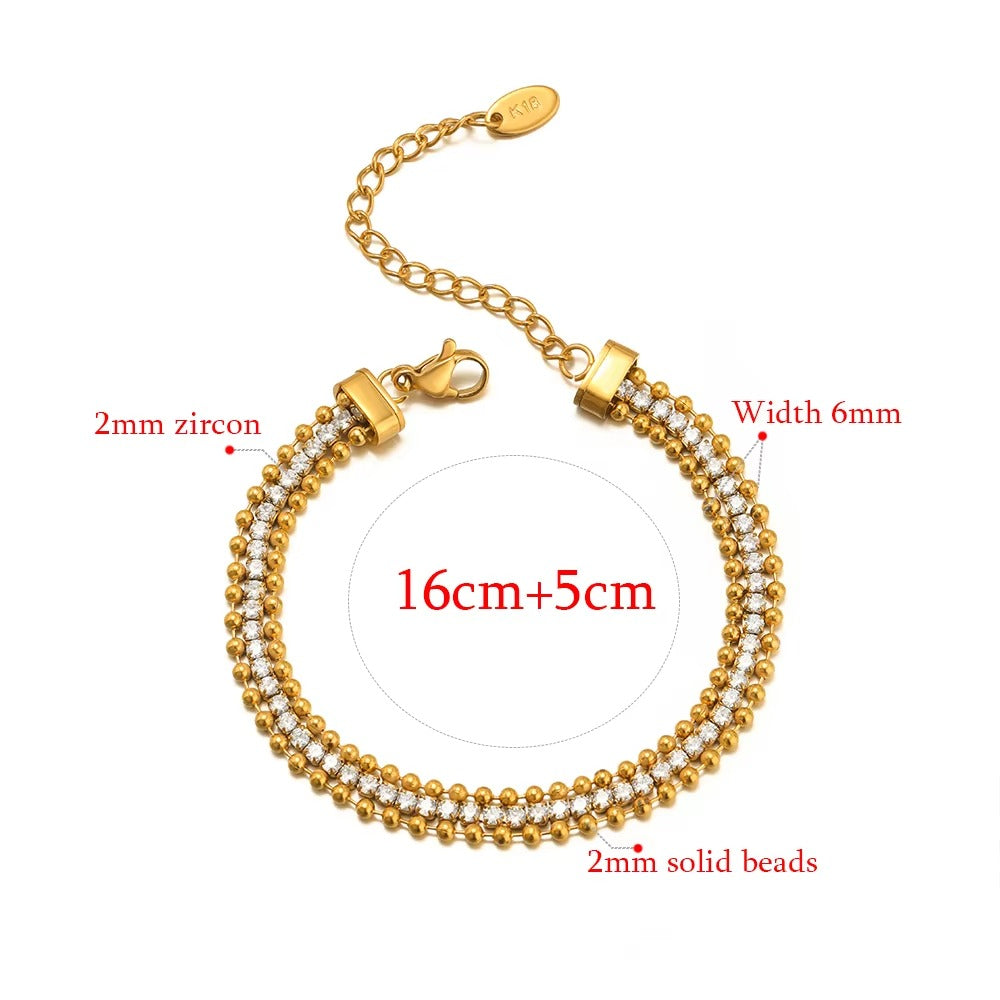 Eithne Beaded Tennis Tennis Bracelet