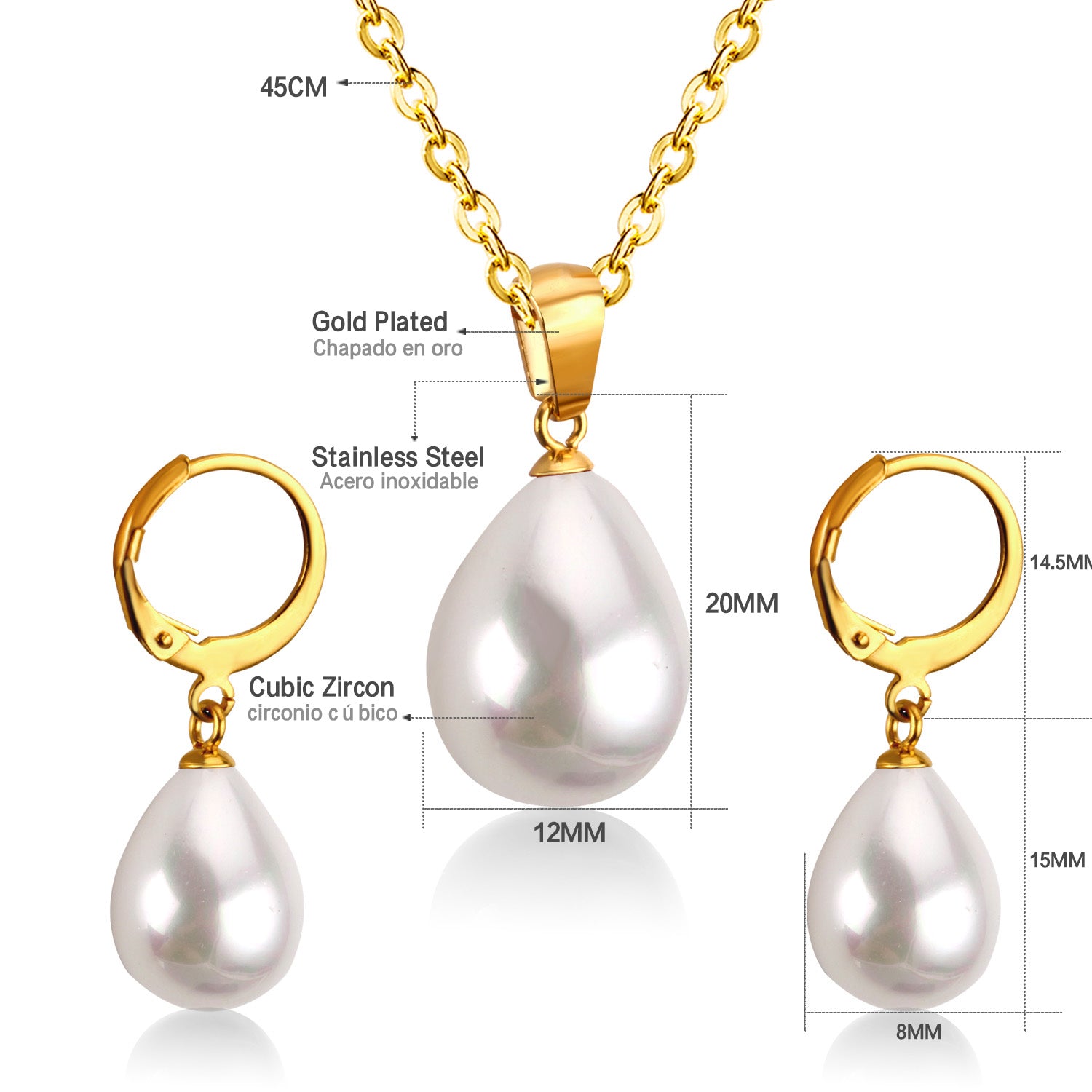 Belle Ivory Pearl Drop Set | Buy Set or Individual