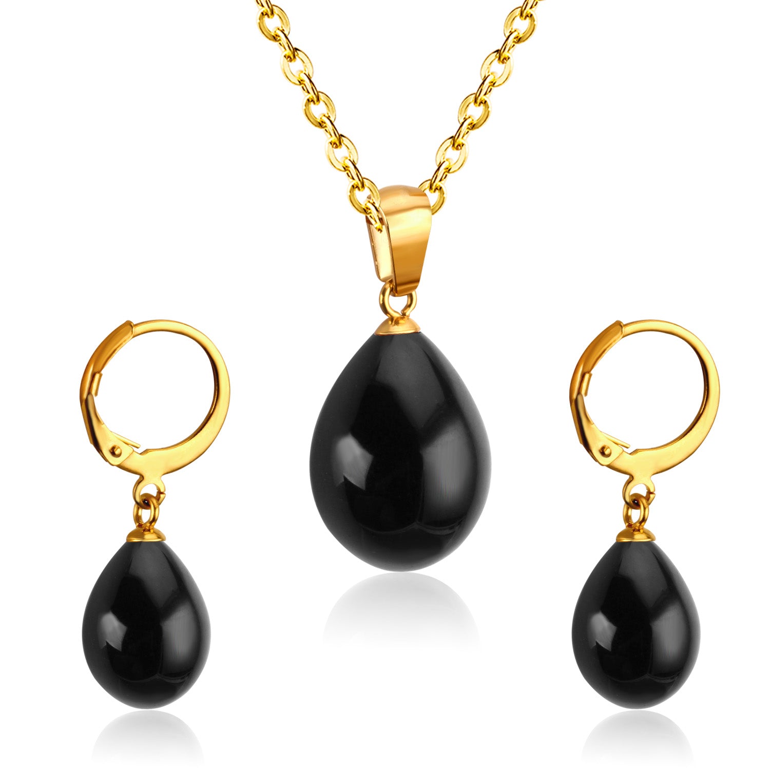 Belle Black Pearl Drop Set | Buy Set or Individual