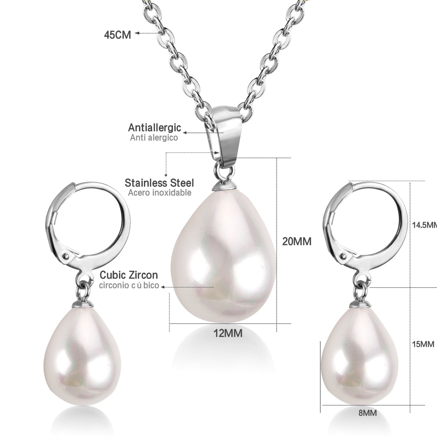 Belle Ivory Pearl Drop Set | Buy Set or Individual