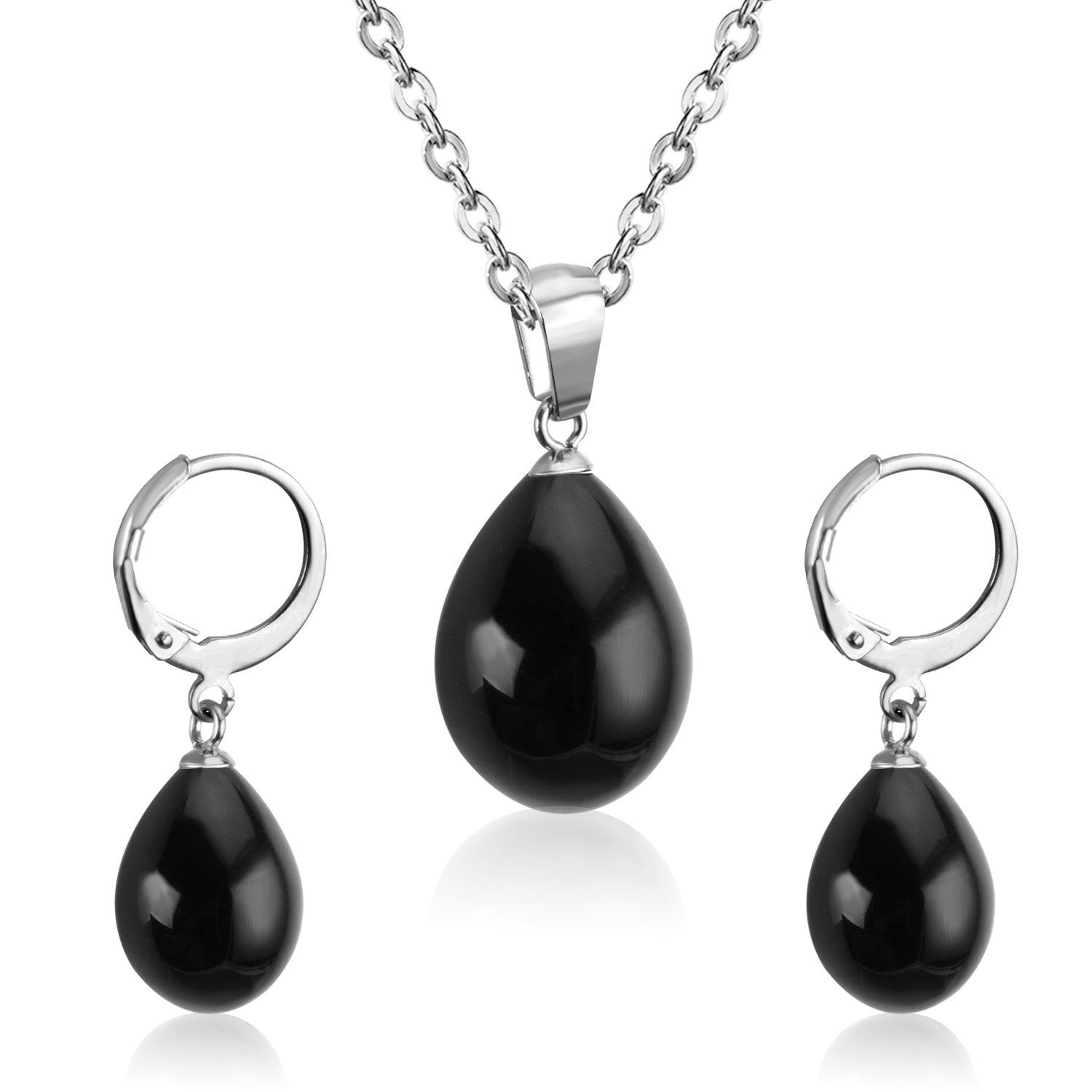 Belle Black Pearl Drop Set | Buy Set or Individual