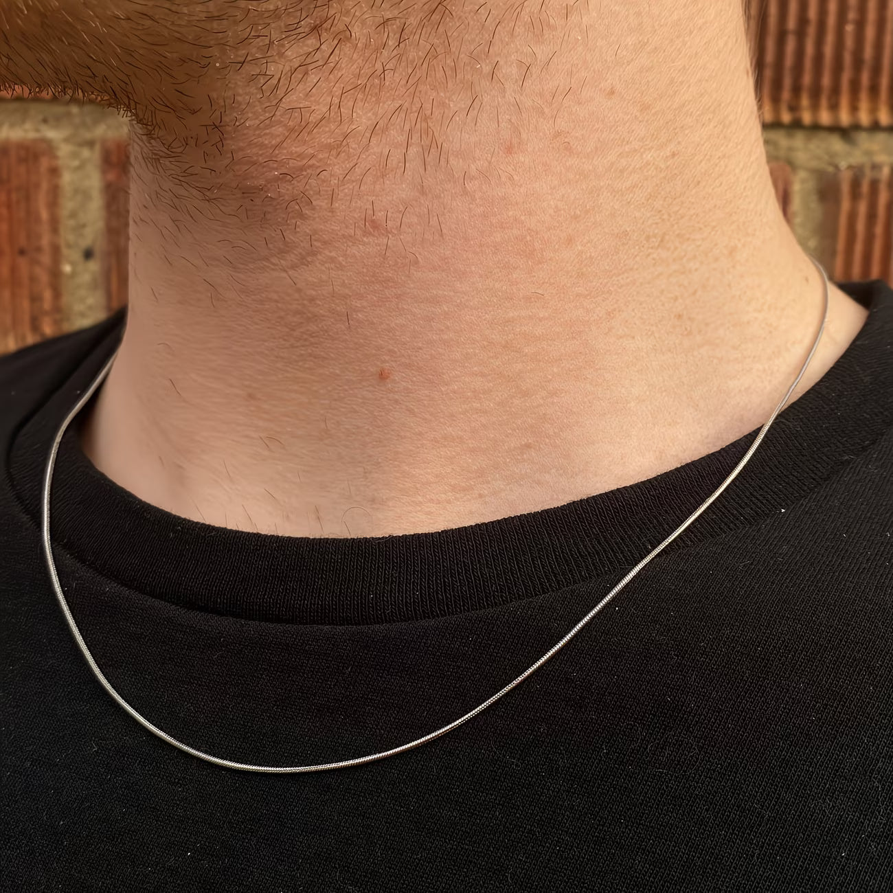 Orla	1mm wide Snake Chain Necklace 45+5cm