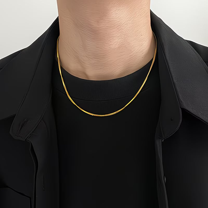 Kelly 2mm wide Snake Chain Necklace 45+5cm