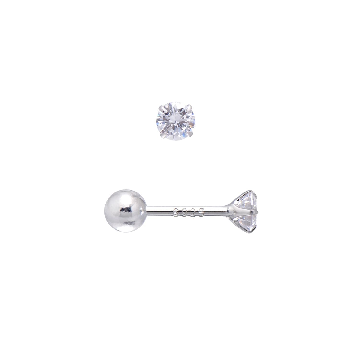 Sanvy Crystal Flatback Stud- Single Earring