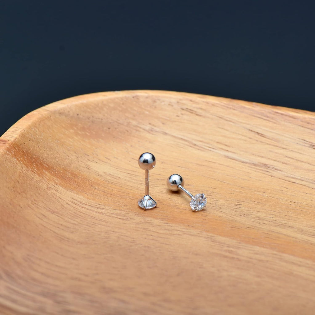 Sanvy Crystal Flatback Stud- Single Earring