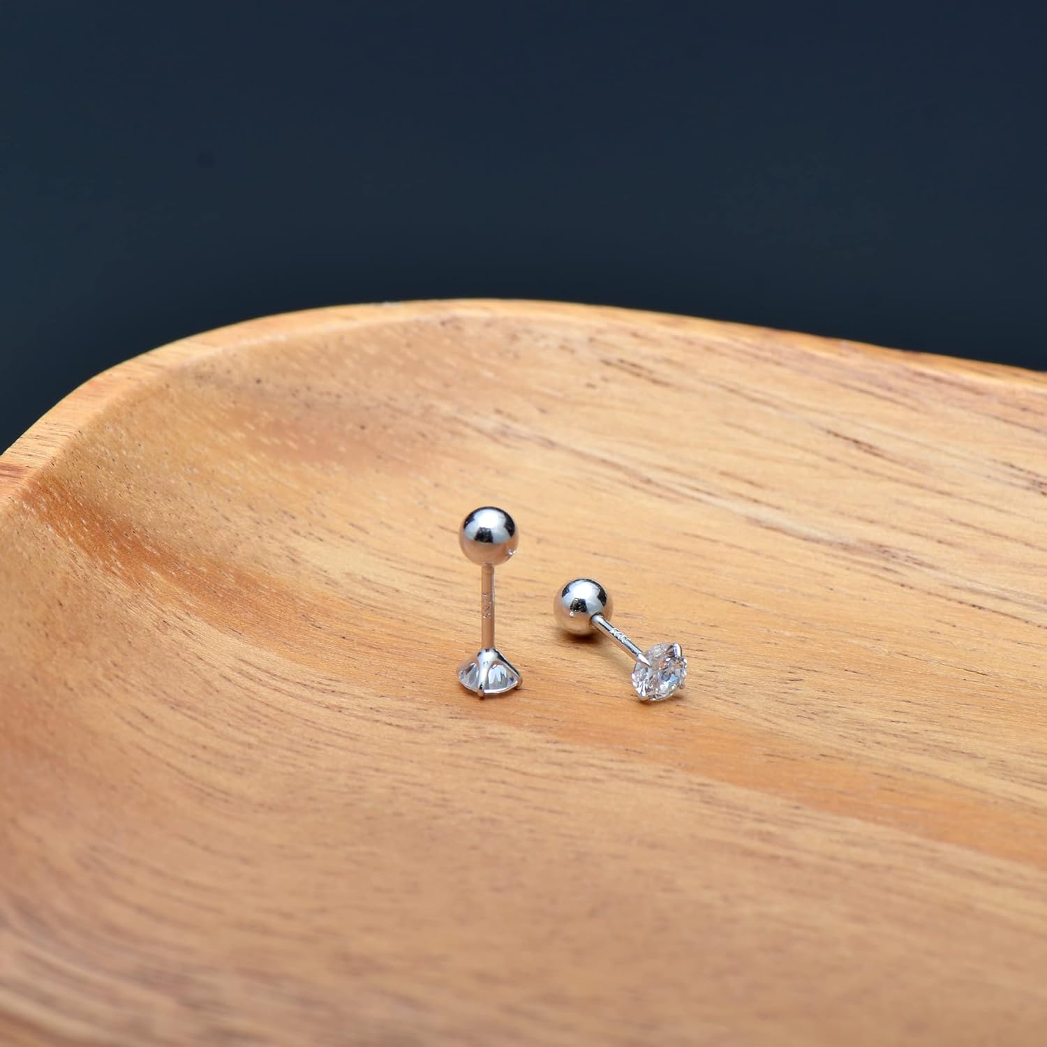Sanvy Crystal Flatback Stud- Single Earring