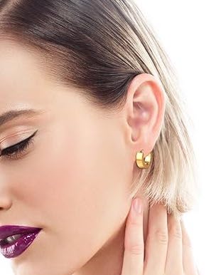Raula Huggie Hoops | Waterproof 18k Gold & Silver