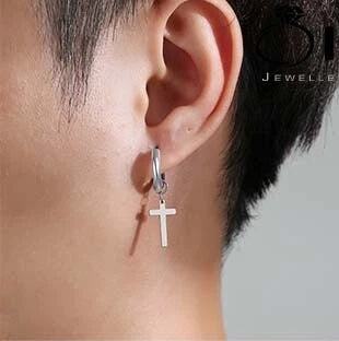 Sienna Cross Hoops | Waterproof 18k Gold & Silver