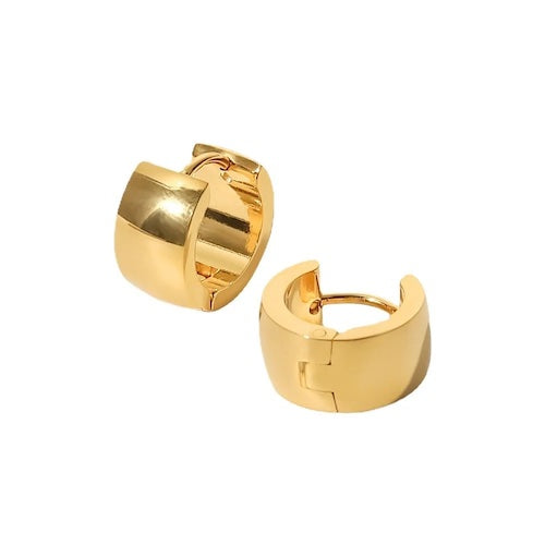 Charm Huggie Hoops | Waterproof 18k Gold & Silver