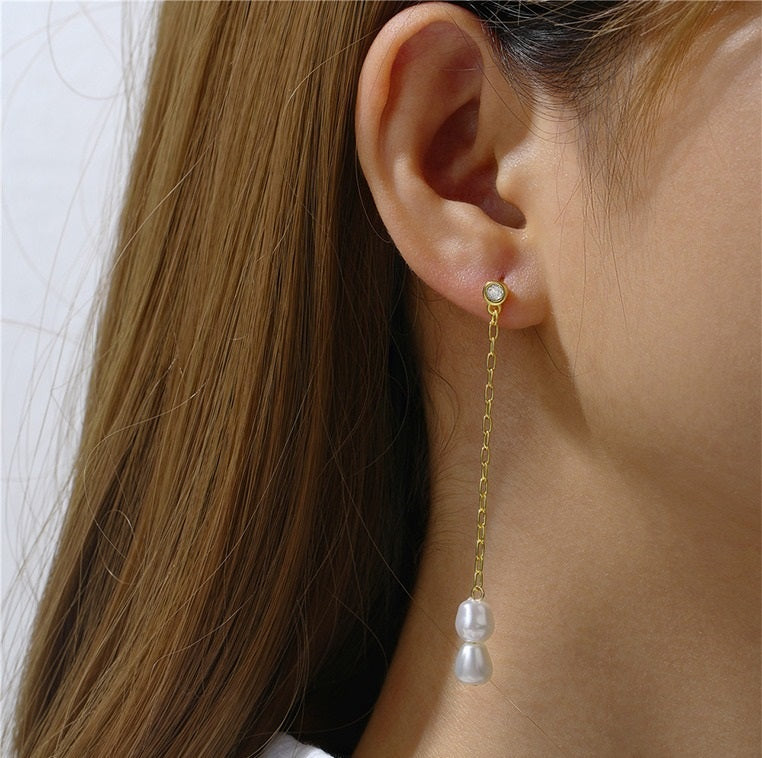 Tess Pearl Drop Earrings